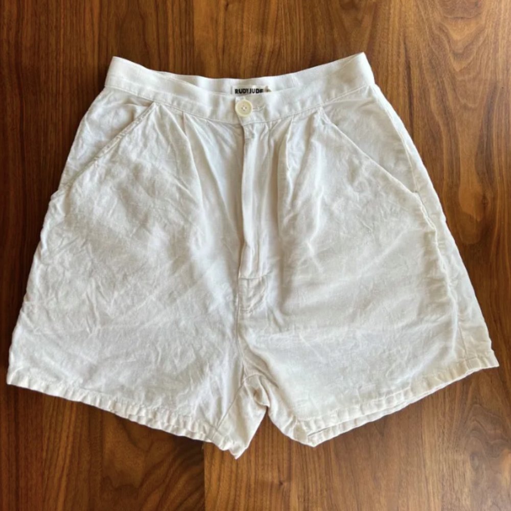 Rudy Jude Adult Flax Shorts in Natural Sz 2